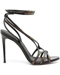 Le Silla - Belen 105Mm Rhinestone-Embellished Sandals - Lyst