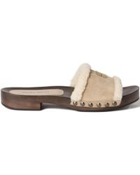 Miu Miu - Clogs aus Wildleder - Lyst