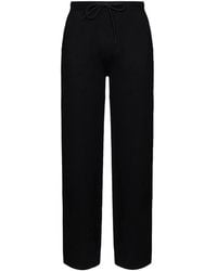 Hevò - Drawstring-Waist Knit Trousers - Lyst