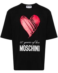 Moschino - 40 Years Of Love Cotton T-shirt - Lyst