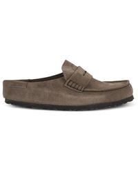 Birkenstock - Naples Calf Suede Mules - Lyst