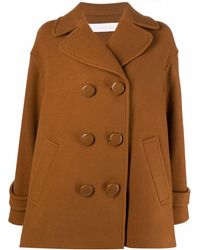 See By Chloé Double-breasted Coat - Brown