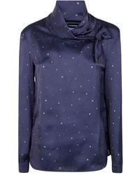 Emporio Armani - Pois Dot Print Shirt - Lyst