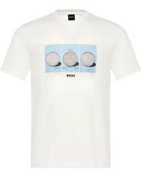 BOSS - Graphic-Print Short-Sleeves T-Shirt - Lyst