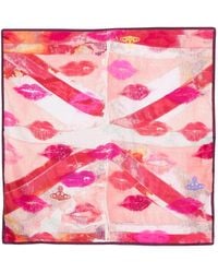 Vivienne Westwood - Union Jack Kiss Square Scarf - Lyst