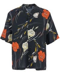 Amiri - Overhemd Met Rozenprint En Campkraag - Lyst
