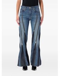 Junya Watanabe - Denim Jeans Met Vlakken Met Rits - Lyst