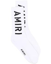 Amiri - Logo-Print Socks - Lyst