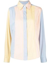 ROKH - Camisa a rayas con diseño colour block - Lyst
