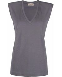 Blanca Vita - Sleeveless V-Neck Top - Lyst
