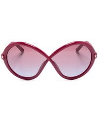 Tom Ford - Jada Oversize Sunglasses - Lyst