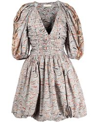 Ulla Johnson - Kleid Mit Puffärmeln - Lyst