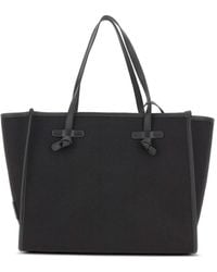 MARCELLA CLUB - Large Marcella Leather-Trim Shoulder Bag - Lyst
