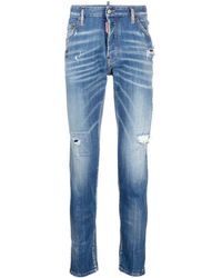 DSquared² - Gerafelde Skinny Jeans - Lyst