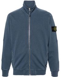Stone Island - Compass-badge Zip-up Sweatshirt - Lyst