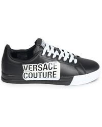 Versace Jeans Couture - Court Couture Logo-Print Sneakers - Lyst