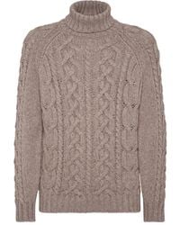 Brunello Cucinelli - ケーブルニット セーター - Lyst