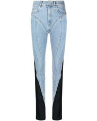 Mugler - Spiral skinny jeans - Lyst