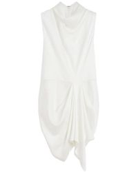 Givenchy - Drapiertes Oberteil Aus Kreppsatin - Lyst