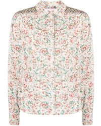 See By Chloé - Floral-print Long-sleeve Shirt - Lyst