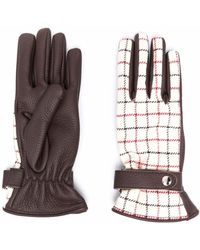 Brown Womens Accessories Gloves Maison Margiela Gloves in Dark Brown 