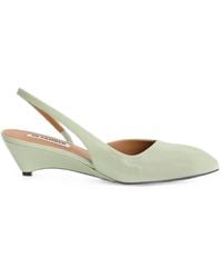 Jil Sander - Pointed-Toe Slingback Pumps - Lyst