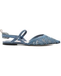Fendi - Colibrì Lite Slingback Ballets - Lyst