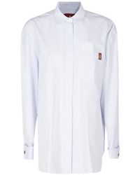 Dondup - Camisa Con Parche Del Logo - Lyst
