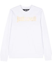 Just Cavalli - Logo-print Cotton Sweatshirt - Lyst