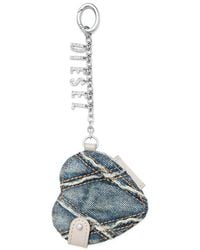 DIESEL - Portachiavi Charm-D A Cuore Con Specchio - Lyst
