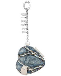 DIESEL - Heart-Shape Mirror Keychain - Lyst