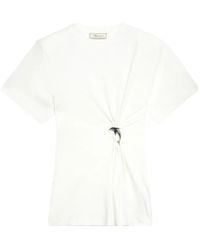 Blumarine - Dolphin-Detail T-Shirt - Lyst