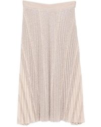 forte_forte - Il Plissé Pleated Midi Skirt - Lyst