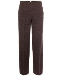 Liu Jo - Tartan-Check Straight-Leg Trousers - Lyst