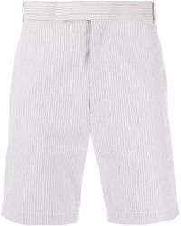 Thom Browne - Stripe-pattern Tailored Shorts - Lyst