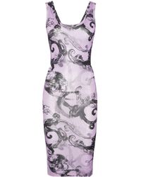 Versace - Baroccoflage-print Mini Dress - Lyst