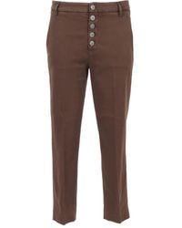 Dondup - Gerade Hose mit Knöpfen - Lyst