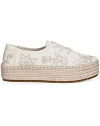 TOMS - Espadrilles Plateforme Valencia À Fleurs Brodées - Lyst
