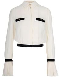 Elisabetta Franchi - バイカラー シャツ - Lyst
