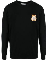 Moschino - Pullover mit Teddy-Patch - Lyst