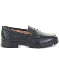 Santoni - Penny-Slot Leather Loafers - Lyst