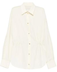 Moncler - Logo-Patch Long-Sleeve Shirt - Lyst