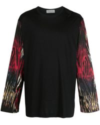 Yohji Yamamoto - T-shirt en coton à imprimé graphique - Lyst
