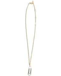 Off-White c/o Virgil Abloh - Paperclip-Pendant Necklace - Lyst