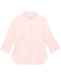 Another Tomorrow - French Cuff Blouse - Lyst