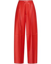 Marni - Tailored Leather Trousers - Lyst