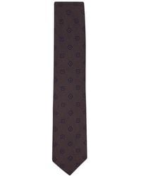 Brioni - Geometric-Pattern Silk Tie - Lyst