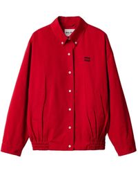 Miu Miu - Blouson Aus Baumwollpopeline - Lyst