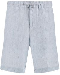 Paul & Shark - Drawstring Linen Bermuda Shorts - Lyst