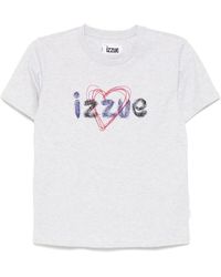 Izzue - Logo-Embroidered T-Shirt - Lyst